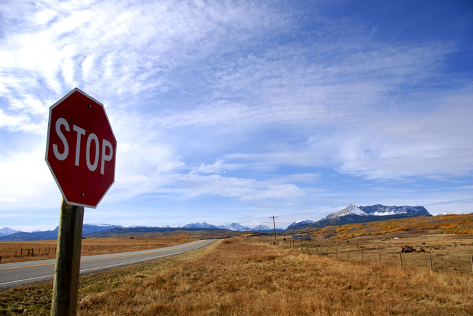 Stopschild in Kanada