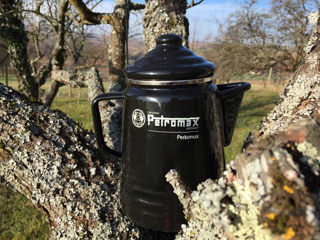 Petromax Perkolator Kaffeemaschine schwarz oder weiß Perfekt auf allen Herdarten 
